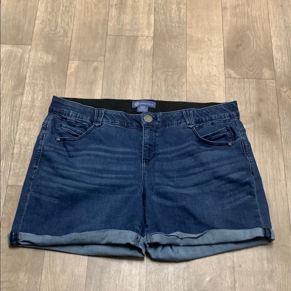 Womens Democracy “Ab Solution” Denim Jean Shorts - Picture 1 of 7